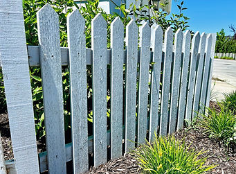 Wood fencing