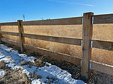 Utah fencing installation - ranch rail